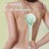 Electric Shower Body Scrubber Brush with 4 Heads, IPX5 Waterproof Rechargeable Back Cleaner for Exfoliating & Massage, 2-Speed Rotating Bath Brush for Sensitive Skin (Green)