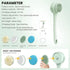 Electric Shower Body Scrubber Brush with 4 Heads, IPX5 Waterproof Rechargeable Back Cleaner for Exfoliating & Massage, 2-Speed Rotating Bath Brush for Sensitive Skin (Green)
