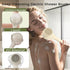 Electric Shower Body Scrubber Brush with 4 Heads, IPX5 Waterproof Rechargeable Back Cleaner for Exfoliating & Massage, 2-Speed Rotating Bath Brush for Sensitive Skin (Milk coffee)