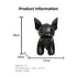 French Bulldog Shaped Bag – Cute Animal Crossbody Shoulder Bag with Adjustable Strap, PU Leather Dog Backpack for Women, Fashion Statement Accessory (Black)