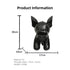 French Bulldog Shaped Bag – Cute Animal Crossbody Shoulder Bag with Adjustable Strap, PU Leather Dog Backpack for Women, Fashion Statement Accessory (Silver)