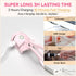 Electric Heated Eyelash Curler – 24H Long-Lasting Curl, USB Rechargeable, Dual Temperature Modes, Fast Heating in 10 Seconds, Portable & Lightweight (Pink)