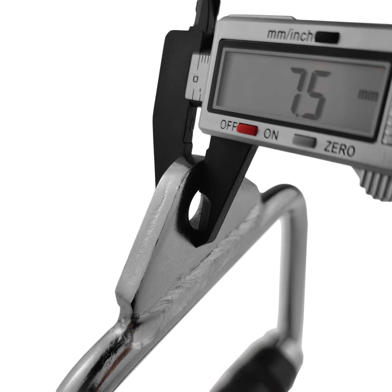 Solid D-Handle Cable Attachment for Home Gym & Cable Machine – Chrome-Finished Steel Bar with Anti-Slip Grip (Black) |