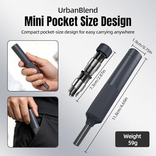 27-in-1 Precision Screwdriver Set, Magnetic Mini Bits, Repair Tool Kit,27-in-1 precision screwdriver set with magnetic S2 bits ideal for phones, laptops, watches, eyeglasses, jewelry, electronics