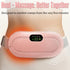 Portable Cordless Heating Massage Belt for Discomfort Relief, Ideal Gift for Her (Pink)