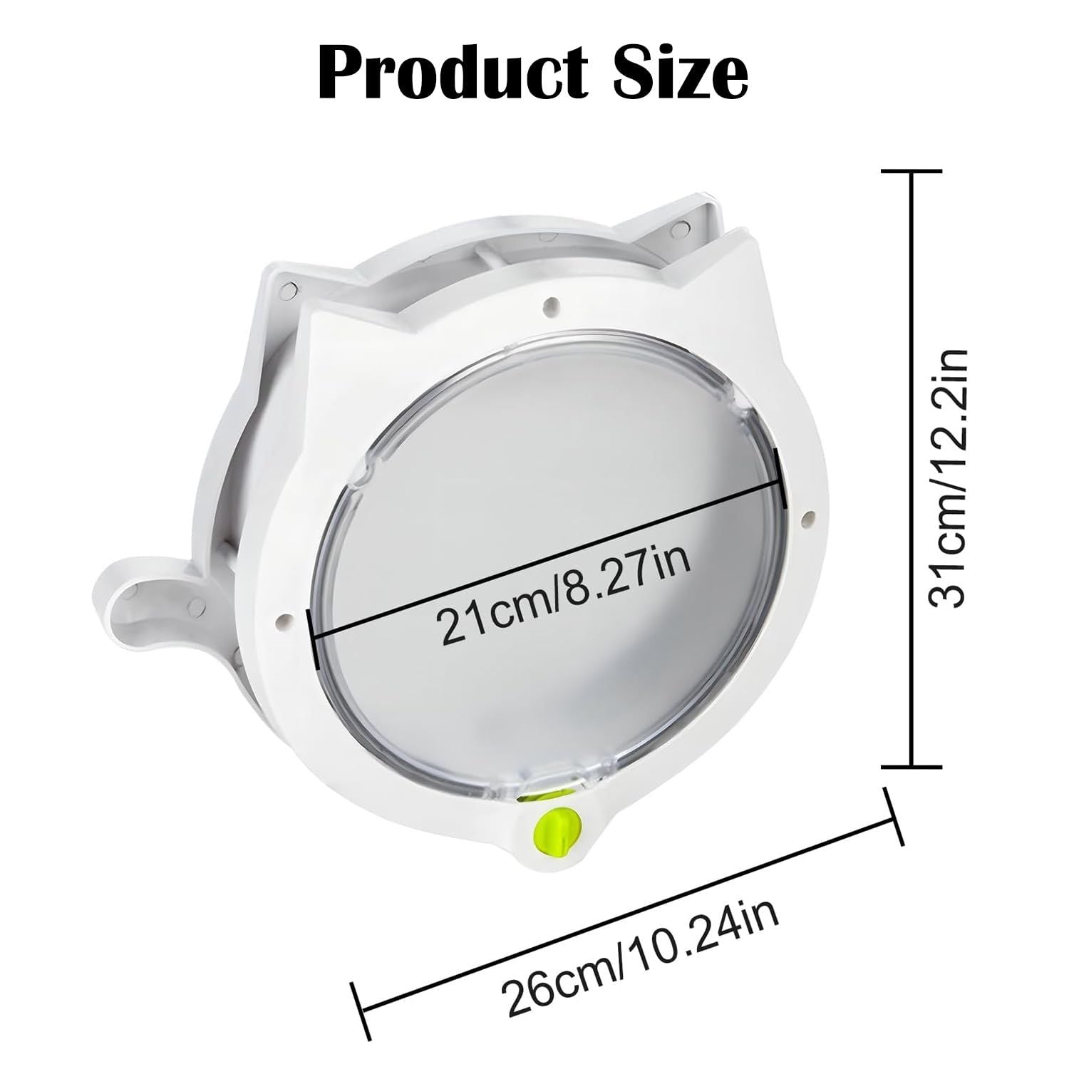 Indoor Cat Flap Door, 21cm/8.27in Opening
4 Locking Modes | Magnetic & Weatherproof | Thin Door & Wall | Easy Install |(white)