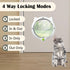 Indoor Cat Flap Door, 21cm/8.27in Opening
4 Locking Modes | Magnetic & Weatherproof | Thin Door & Wall | Easy Install |(white)