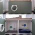 Indoor Cat Flap Door, 21cm/8.27in Opening
4 Locking Modes | Magnetic & Weatherproof | Thin Door & Wall | Easy Install |(white)