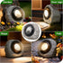 2Pack Solar Rock Lights Outdoor – Ash Gray Garden Stone Spotlights with IP65 Waterproof LED, Switchable Warm & Cool White, Auto On/Off for Pathway, Walkway, Yard & Patio(gray)