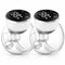 Hands-Free Wearable Electric Breast Pump for Moms on the Go with LED Display (white)