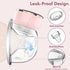 Hands-Free Wearable Electric Breast Pump for Moms on the Go with LED Display (white)