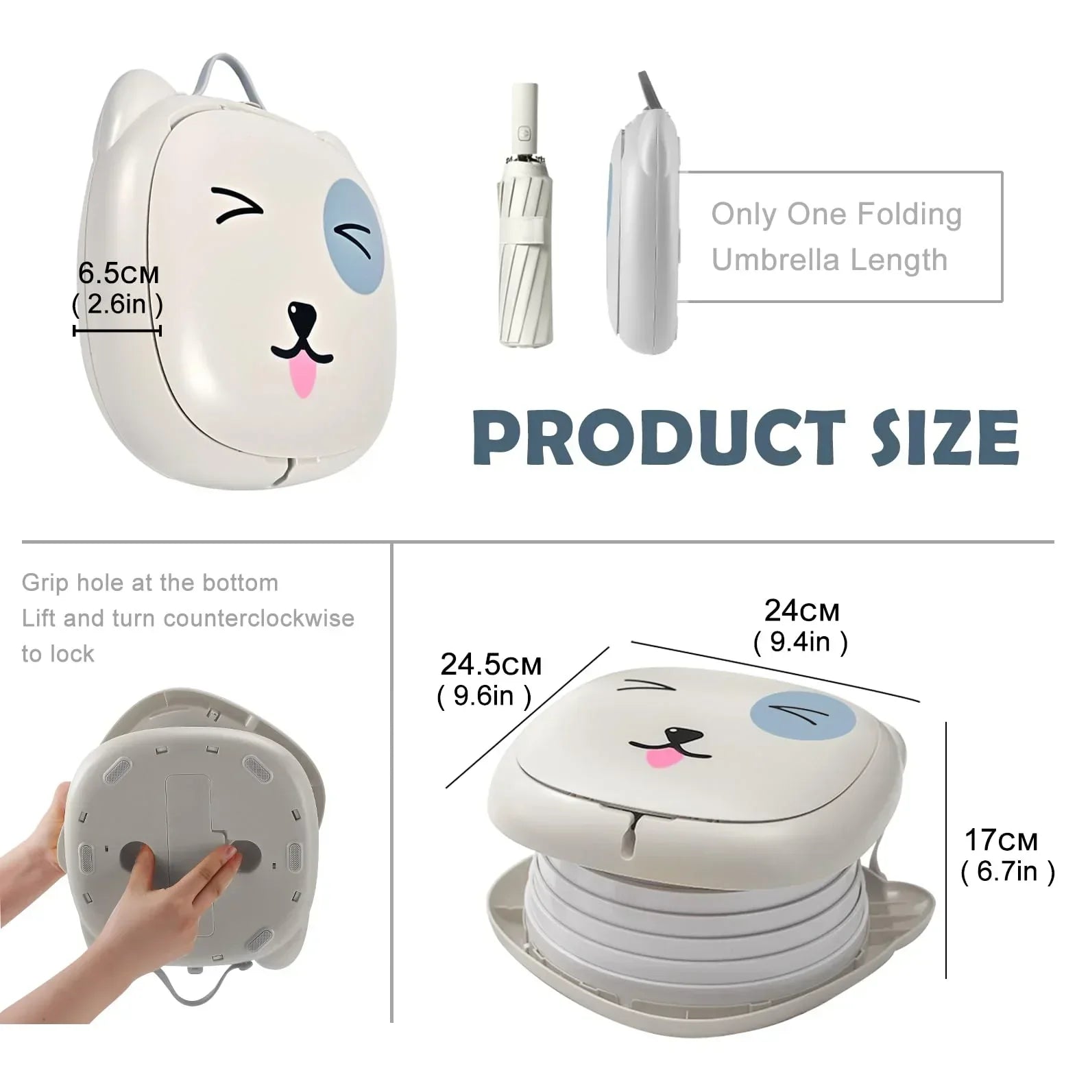 Portable Folding Potty for Toddlers – Compact Travel Toilet with Cat Design, Easy to Carry & Clean, Ideal for Home, Car, Camping, Outdoor Use (Grey)