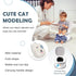 Portable Folding Potty for Toddlers – Compact Travel Toilet with Cat Design, Easy to Carry & Clean, Ideal for Home, Car, Camping, Outdoor Use (Grey)