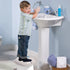 Portable Folding Potty for Toddlers – Compact Travel Toilet with Cat Design, Easy to Carry & Clean, Ideal for Home, Car, Camping, Outdoor Use (Grey)