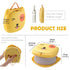Portable Folding Potty for Toddlers – Compact Travel Toilet with Cat Design, Easy to Carry & Clean, Ideal for Home, Car, Camping, Outdoor Use (Yellow)
