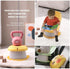 Portable Folding Potty for Toddlers – Compact Travel Toilet with Cat Design, Easy to Carry & Clean, Ideal for Home, Car, Camping, Outdoor Use (Yellow)