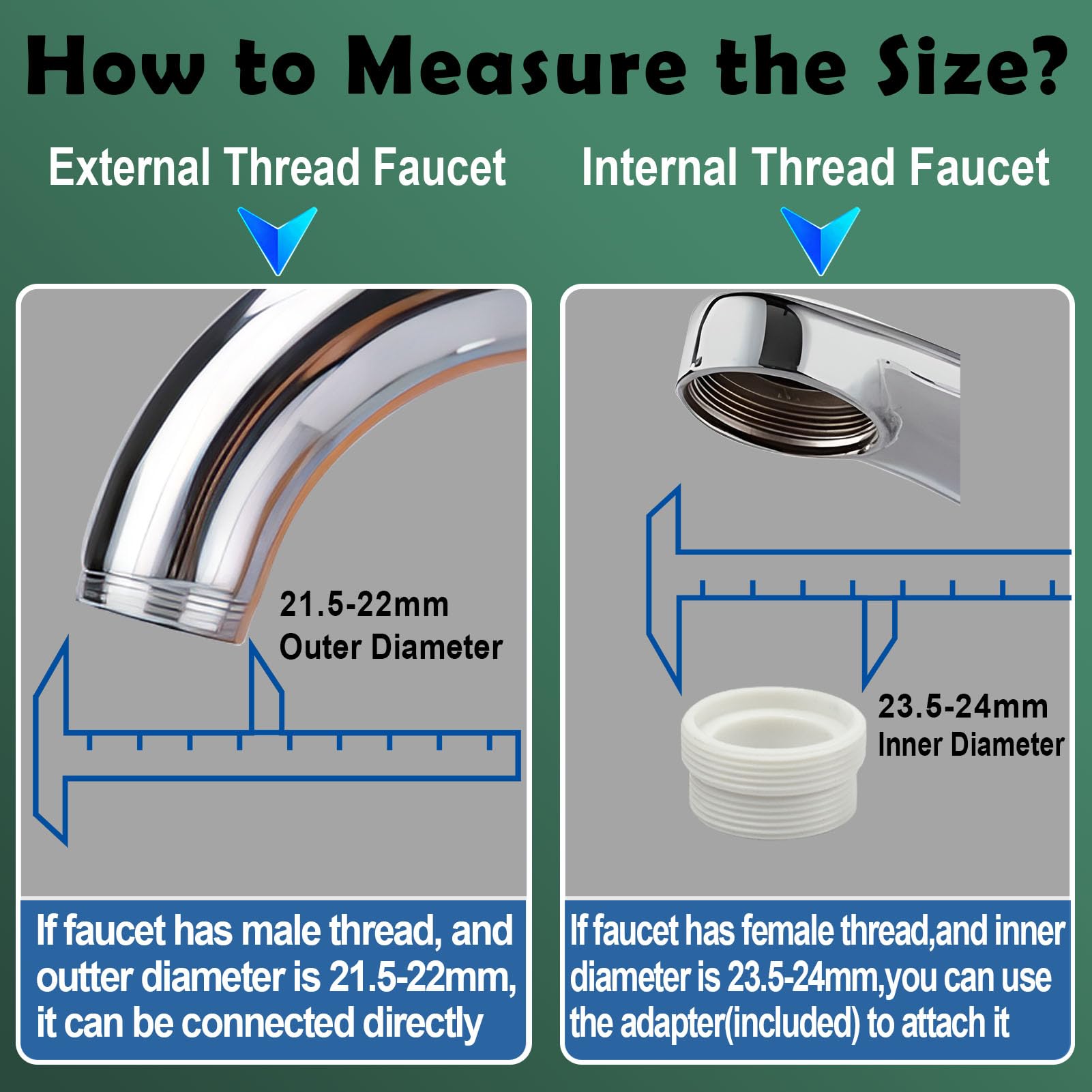 Multi-Function Rotating Faucet Aerator – 360° Swivel Kitchen Sink Extender with Adjustable Flow Modes, 3-inch & 7-inch Lengths, Anti-Splash Sprayer for Washing, Cleaning, and Filling (Silver,Long)