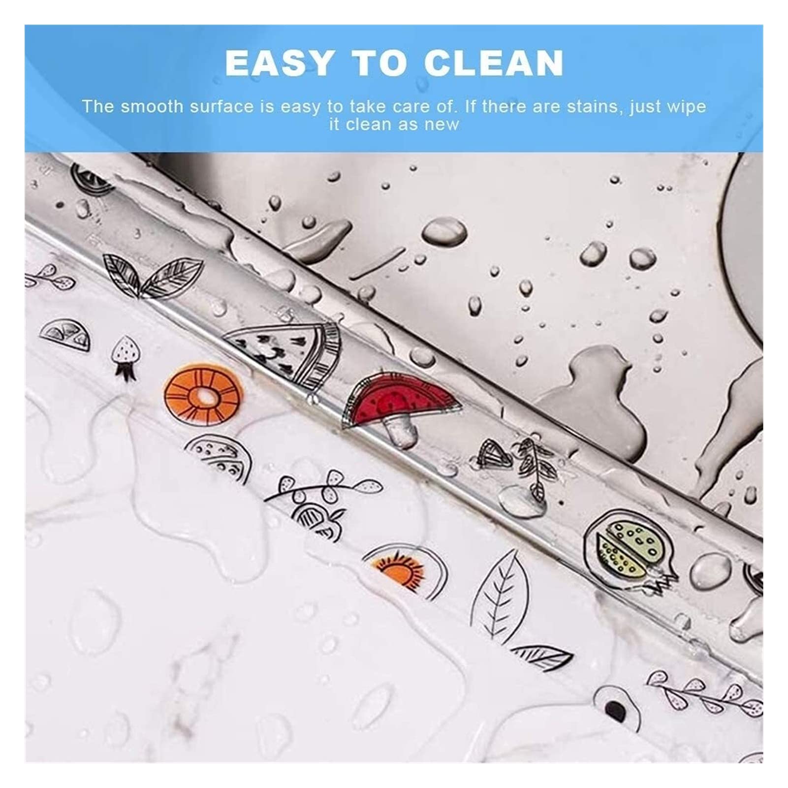 2-Pack Waterproof Self-Adhesive Sealant Tape – Transparent PVC Edge Strip for Kitchen, Bathroom, Sink, Toilet, and Wall Corners – Easy to Cut and Clean (Pattern2)