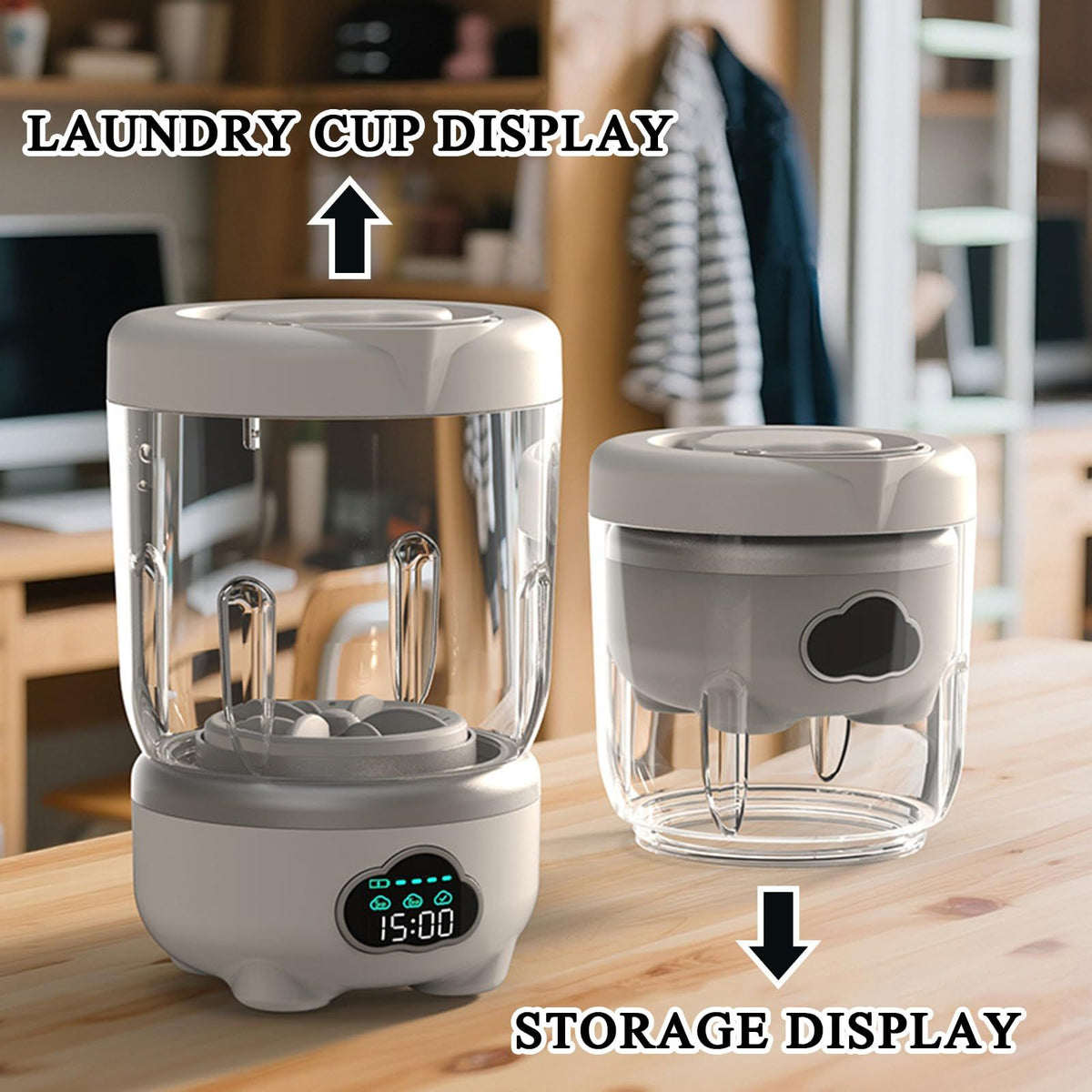 6000 mah Portable Mini Underwear Washing Machine - 1.6L Mini Laundry Machine 3 Cleaning Modes Laundry Machine, Power Storage Design, Can Be Used Wirelessly, for Travel,RV,Camping(White)