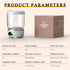 6000 mah Portable Mini Underwear Washing Machine - 1.6L Mini Laundry Machine 3 Cleaning Modes Laundry Machine, Power Storage Design, Can Be Used Wirelessly, for Travel,RV,Camping(White)