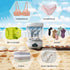 6000 mah Portable Mini Underwear Washing Machine - 1.6L Mini Laundry Machine 3 Cleaning Modes Laundry Machine, Power Storage Design, Can Be Used Wirelessly, for Travel,RV,Camping(White)