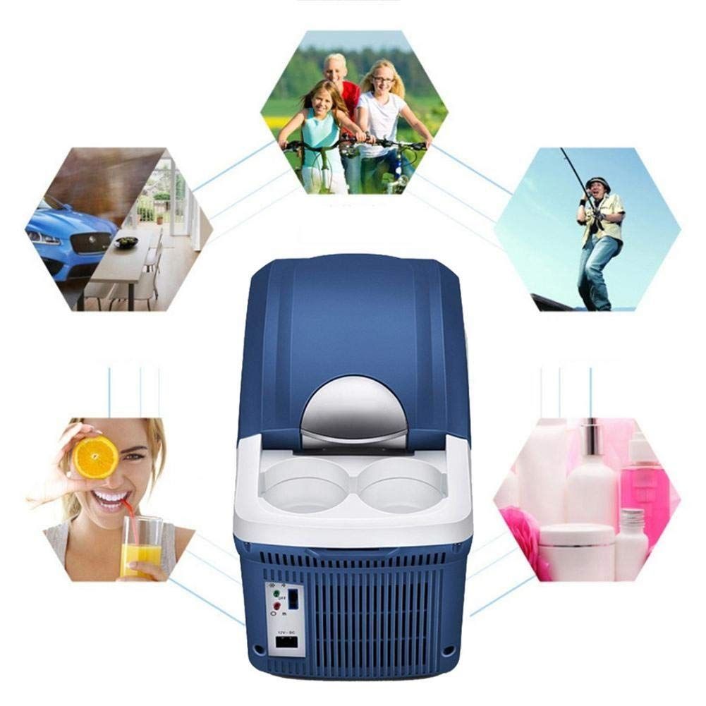 8L Portable Car Mini Fridge, Cooler and Warmer for Vehicle, Home, Office, Camping, Road Trips, and Outdoor Picnics(Blue)