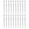 Golf Tee Pack of 100 with Measurement Scale – White Plastic Tees for Driving Range, Practice & Tournament Use (White)