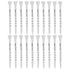 Golf Tee Pack of 100 with Measurement Scale – White Plastic Tees for Driving Range, Practice & Tournament Use (White)