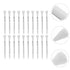 Golf Tee Pack of 100 with Measurement Scale – White Plastic Tees for Driving Range, Practice & Tournament Use (White)