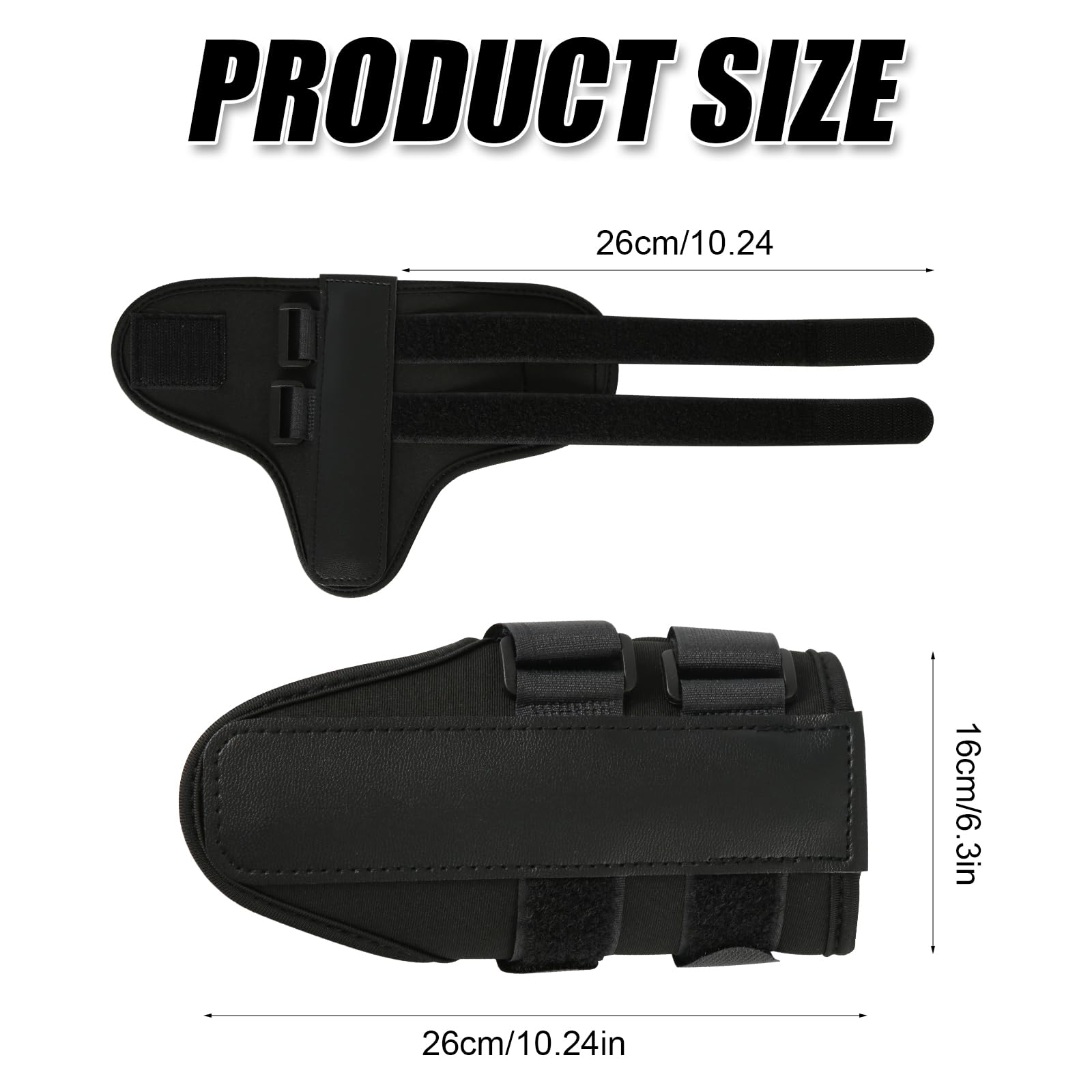 Golf Wrist Alignment Trainer for Home & Range Practice – 2-Pack Adjustable Swing Correction Brace for Beginners and Pros (Black)