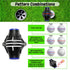 360° Golf Ball Line Marker with 2 Pens – Full Coverage Alignment Tool for Putt, Driver & Irons (Blue)