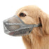 Soft Mesh Dog Muzzle for Small Medium Large Dogs – Breathable Adjustable Anti-Bite Chewing Guard with Overhead Strap – Fits Labrador, German Shepherd, Golden Retriever – 5 Sizes (Grey,M)
