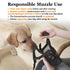 Soft Mesh Dog Muzzle for Small Medium Large Dogs – Breathable Adjustable Anti-Bite Chewing Guard with Overhead Strap – Fits Labrador, German Shepherd, Golden Retriever – 5 Sizes (Grey,M)
