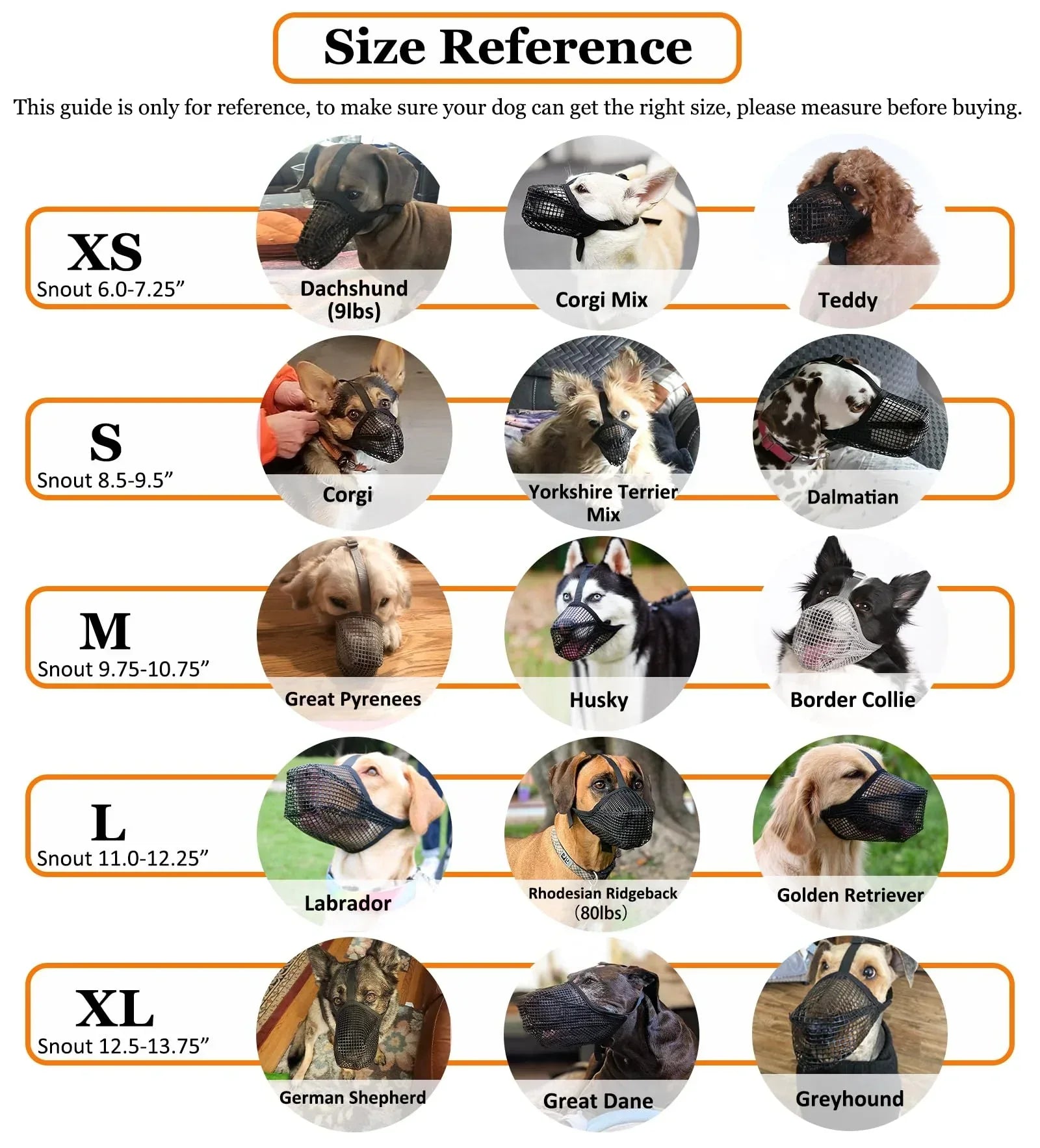 Soft Mesh Dog Muzzle for Small Medium Large Dogs – Breathable Adjustable Anti-Bite Chewing Guard with Overhead Strap – Fits Labrador, German Shepherd, Golden Retriever – 5 Sizes (Black,XS)