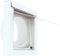 White 4-Inch Dryer Vent Cover – Outdoor Wall Exhaust for Clothes Dryer & Bathroom Fan | Durable Galvalume Steel with Quiet Damper | Other Colours Available In-Store