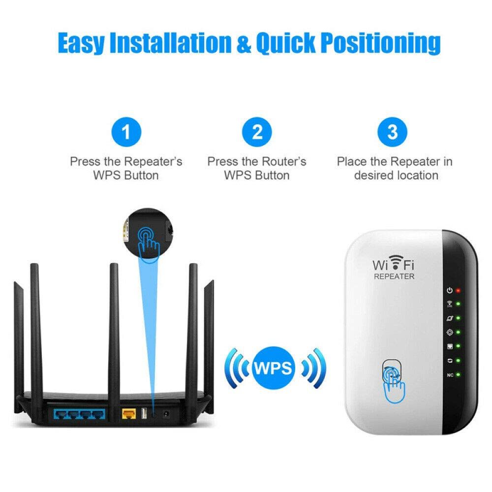 WiFi Extender, Generation WiFi Booster, Internet Booster with Ethernet Port, WiFi Range Extender, Covers Up to 5000 Sq.ft, 1-Tap Setup,Access Point,WiFi Extenders Signal Booster for Home(White)