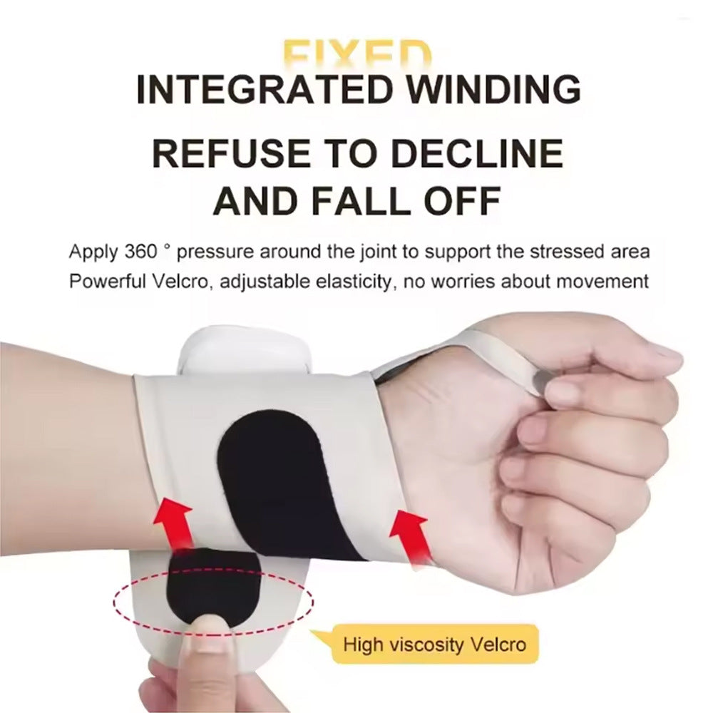 Smart Heated Wrist Support with Vibration Massage – 3 Heat Levels & 10 Modes for Comfort, Recovery & Daily Use (Blue) | White Version Available In-Store