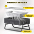Portable Charcoal Grill with Foldable Legs & Stainless Steel Grate – Compact Outdoor BBQ for Camping, Picnics & Backyard Gatherings (Gray)