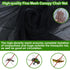 Outdoor Mosquito Net Chair Cover with Canopy – UV & Waterproof, Zippered Entry, Breathable Mesh Tent for Camping, Fishing, Beach Use (Black)