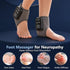 Wireless Foot and Ankle Massager with Heat & Vibration for Home, Office & On-the-Go (gray)