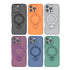 Magnetic Shockproof Case with 360-Degree Rotating Ring Stand for iPhone 16 Pro Max – Slim Protective Phone Cover with Airbag Corners and Wireless Charging Support for Home, Office, Travel and Daily Use (Orange)