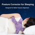 Sleep Posture Corrector for Women and Men – Shoulder Alignment Belt with Soft Cushion, Nighttime Back Support for Better Spine and Upper Body Positioning (M)