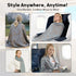 Premium Travel Blanket – Ultra-Soft Knit Wrap for Airplane, Car, Office Naps, and Gifts – Lightweight, Breathable, and Stylish with Storage Bag (Blue)