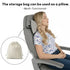 Premium Travel Blanket – Ultra-Soft Knit Wrap for Airplane, Car, Office Naps, and Gifts – Lightweight, Breathable, and Stylish with Storage Bag (Blue)