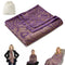 Premium Travel Blanket – Ultra-Soft Knit Wrap for Airplane, Car, Office Naps, and Gifts – Lightweight, Breathable, and Stylish with Storage Bag (Purple)