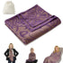 Premium Travel Blanket – Ultra-Soft Knit Wrap for Airplane, Car, Office Naps, and Gifts – Lightweight, Breathable, and Stylish with Storage Bag (Purple)
