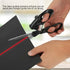 Professional Laser Guided Sewing Scissors for Home Craft Wrapping Gift Fabric Sewing Cut Straight Fast for Fabric Paper Crafts | Upgraded Ergonomic Handle (Black)