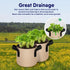 10-Pack 2-Gallon Fabric Grow Bags – Heavy-Duty Breathable Non-Woven Plant Pots with Handles for Vegetables, Herbs, Flowers (Camel)