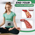 Inflatable Heating Massage Waist Belt with 3-Level Heat & Vibration – Cordless Back Support for Men and Women (Gray)
