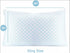 King Size Cooling Pillow with Shredded Memory Foam & Gel Infusion – Adjustable Loft, Breathable Dual-Sided Cover, 20" x 36" (Blue)